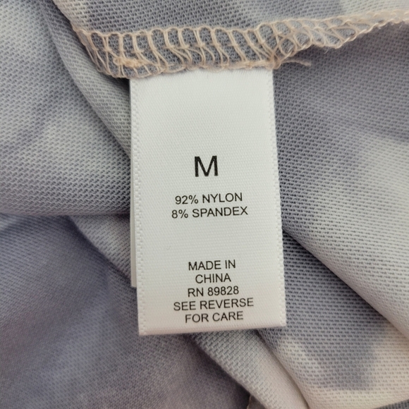 LOGO Layers Lori Goldstein Watercolor Printed Mesh Cardigan in Pearl Size M NWOT - Picture 6 of 6